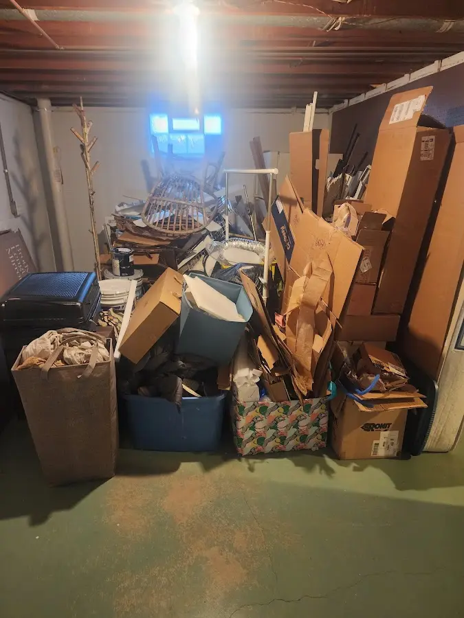 Roll-off dumpster container at job site for Concrete Dumpster Rental in Independence